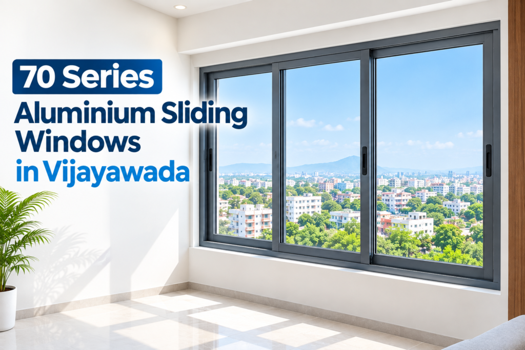 70 Series Aluminium Sliding Windows in Vijayawada