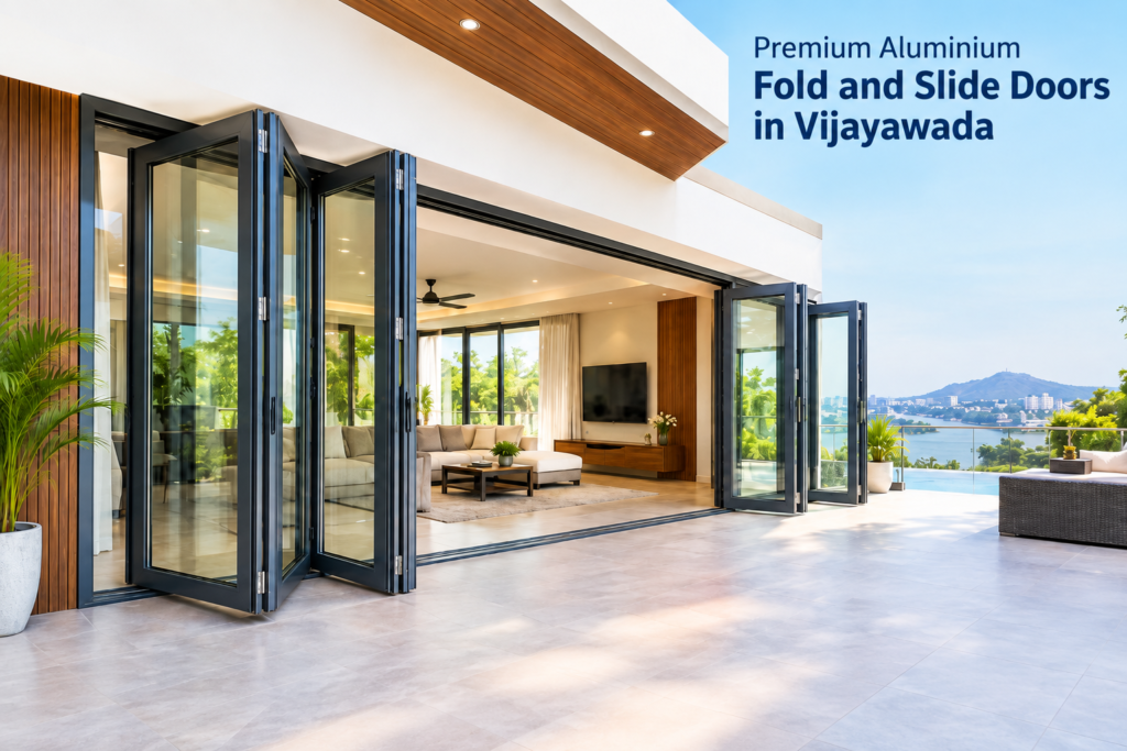 Premium aluminium fold and slide doors in Vijayawada