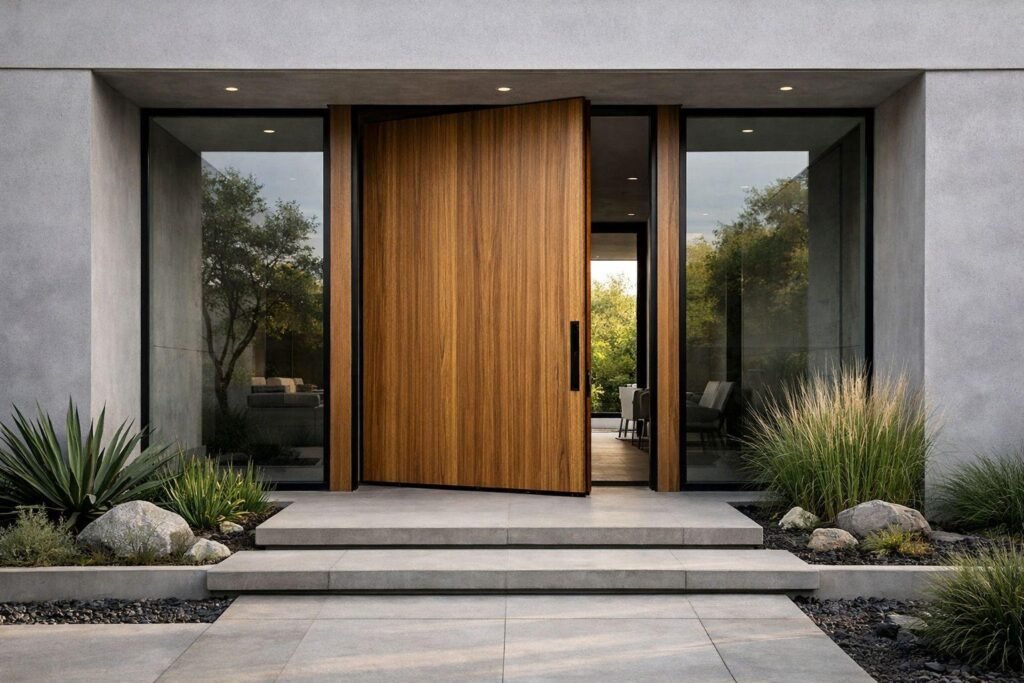 Premium pivot doors in Vijayawada for modern villas